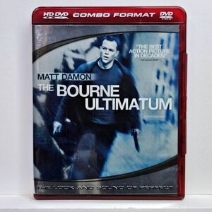 The Bourne Ultimatum HD‎ DVD Combo Format Matt Damon Action Thriller Movie Disc